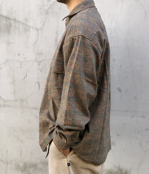 DESCENDANT/VANNING PLAID LS SHIRT (BROWN)