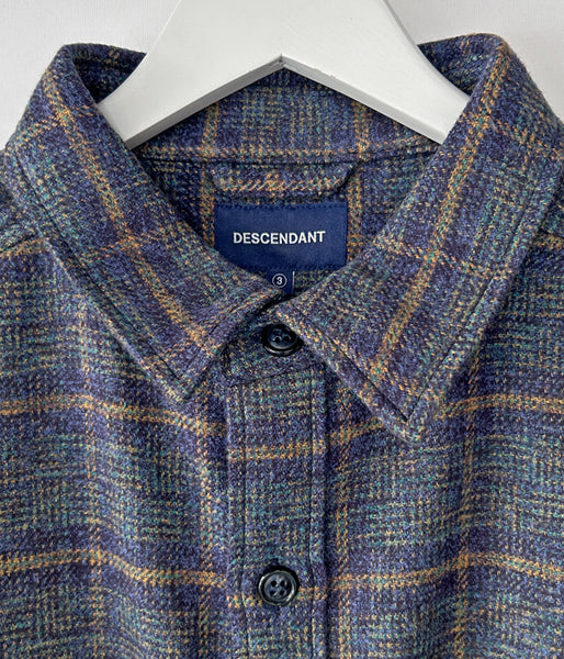 DESCENDANT/VANNING PLAID LS SHIRT (NAVY)