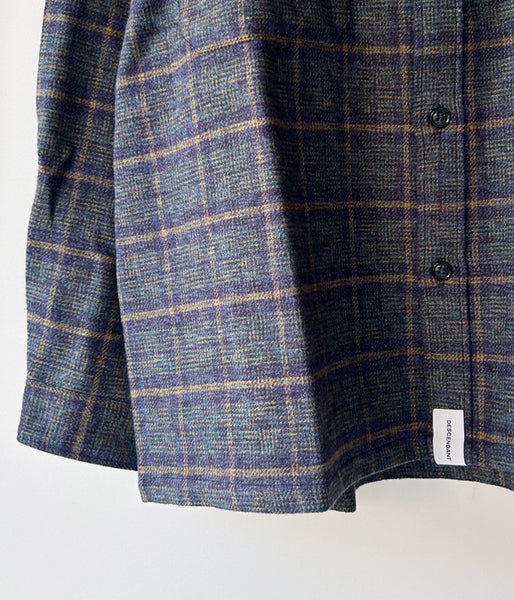 DESCENDANT/VANNING PLAID LS SHIRT (NAVY)