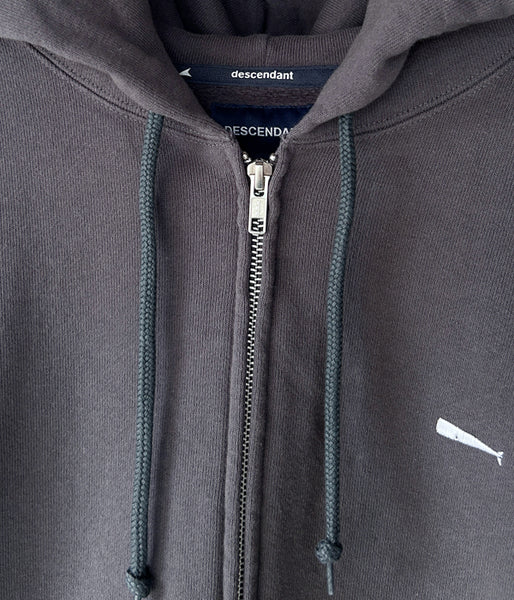 DESCENDANT/CACHALOT ZIP HOODY (CHARCOAL)