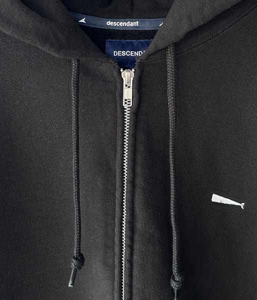 DESCENDANT/CACHALOT ZIP HOODY (BLACK)