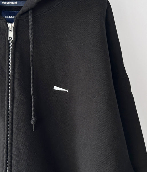 DESCENDANT/CACHALOT ZIP HOODY (BLACK)