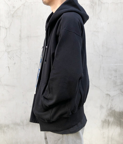 DESCENDANT/CACHALOT ZIP HOODY (BLACK)