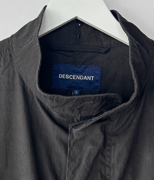 DESCENDANT/D-65 OXFORD COAT (BLACK)