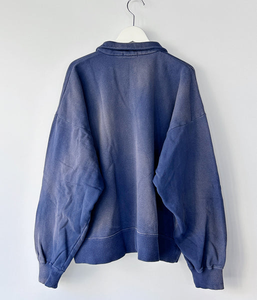 INTERIM/VINTAGE FADE HALF ZIP COLLAR SWEAT SHIRT (NASU)