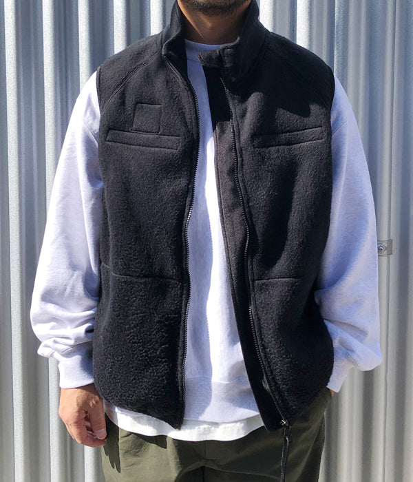 トップス blurhms ROOTSTOCK LEVEL3 Fleece Vest blurhms ROOTSTOCK/LEVEL3 FLEECE VEST (BLACK)