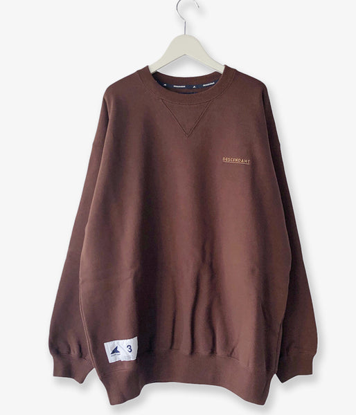 DESCENDANT/OTL CREW NECK V GAZETTE (BROWN)