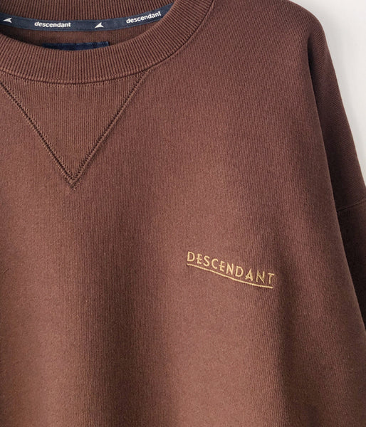 DESCENDANT/OTL CREW NECK V GAZETTE (BROWN)