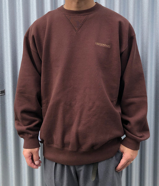 DESCENDANT/OTL CREW NECK V GAZETTE (BROWN)