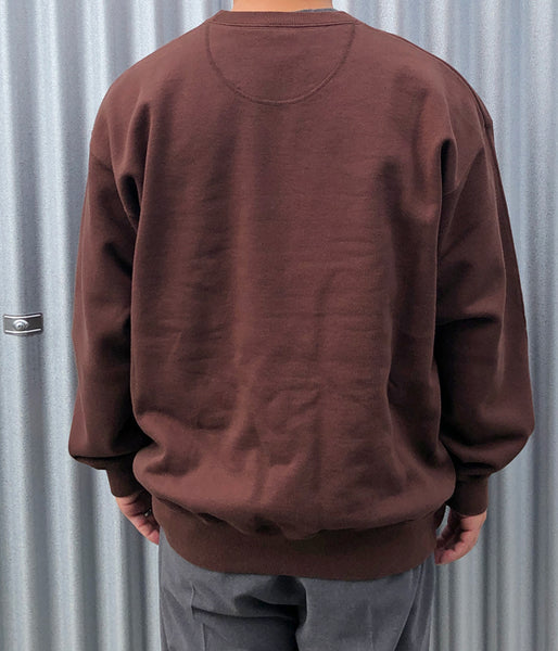 DESCENDANT/OTL CREW NECK V GAZETTE (BROWN)