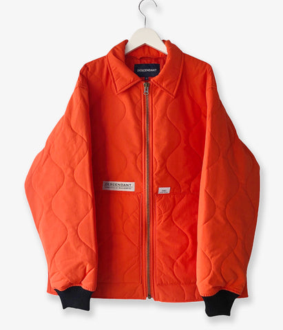 DESCENDANT/BURNS PADDING JACKET (ORANGE)