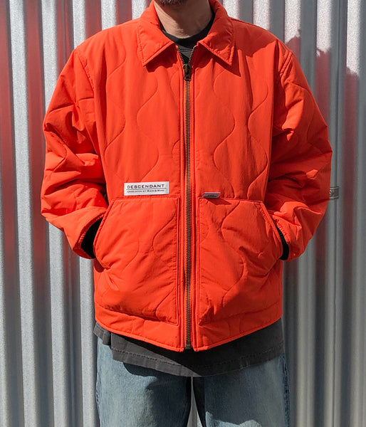 DESCENDANT/BURNS PADDING JACKET (ORANGE)