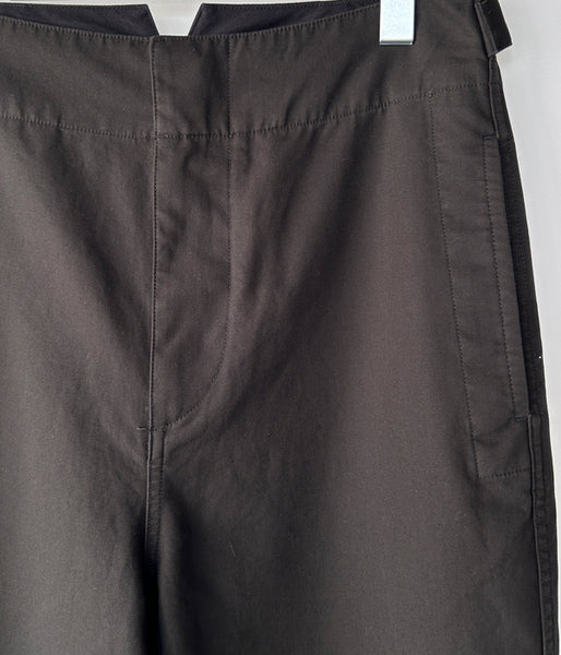 MHL./JAPANESE DENSE COTTON PANTS WOMENS (DARK BROWN)