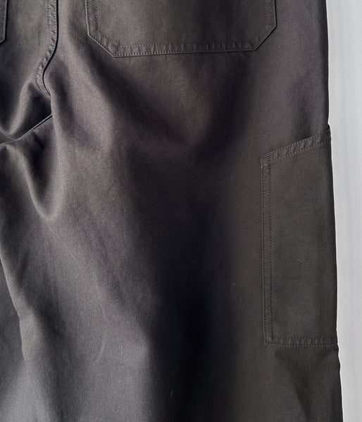 MHL./JAPANESE DENSE COTTON PANTS WOMENS (DARK BROWN)