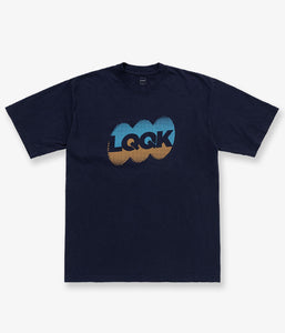 LQQK Studio/OVAL SPORTS LOGO S/S TEE (NAVY)