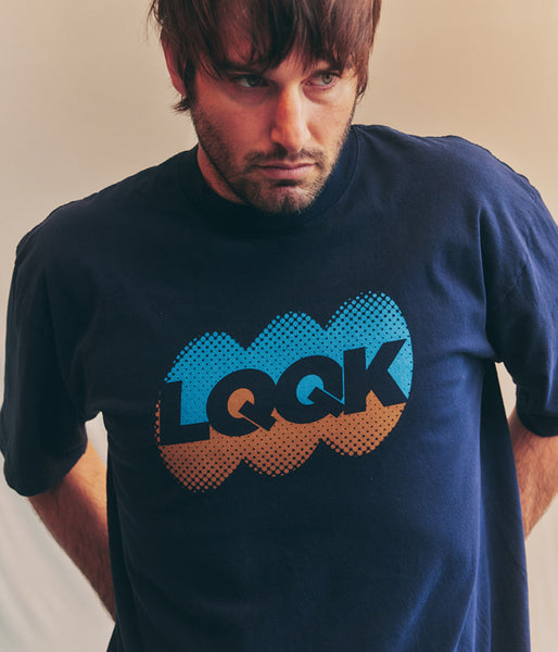 LQQK Studio/OVAL SPORTS LOGO S/S TEE (NAVY)