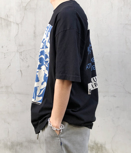 LQQK Studio/MUSICAL ENVIRONMENTS S/S TEE (BLACK)