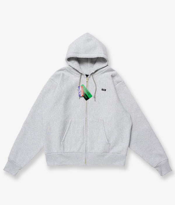 LQQK Studio/SIGNATURE FLEECE ZIP HOODIE (ASH HEATHER)