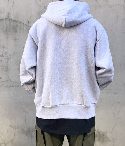 LQQK Studio/SIGNATURE FLEECE ZIP HOODIE (ASH HEATHER)