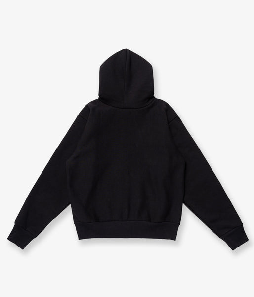 LQQK Studio/SIGNATURE FLEECE ZIP HOODIE (BLACK)