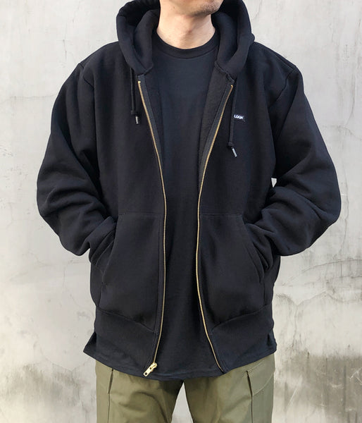 LQQK Studio/SIGNATURE FLEECE ZIP HOODIE (BLACK)