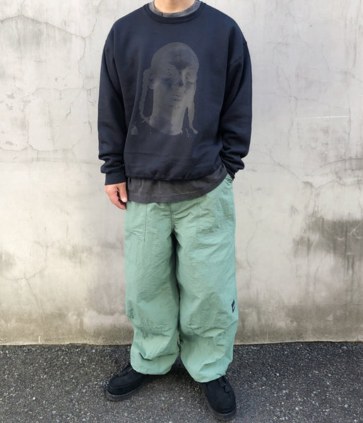 DIGAWEL/Print sweatshirt (ready-made)① Fruit of the loom (BLACK)