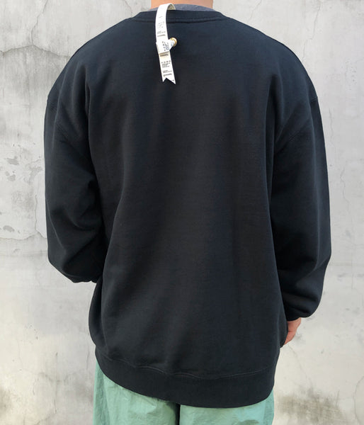 DIGAWEL/Print sweatshirt (ready-made)② Made Blanks (BLACK)