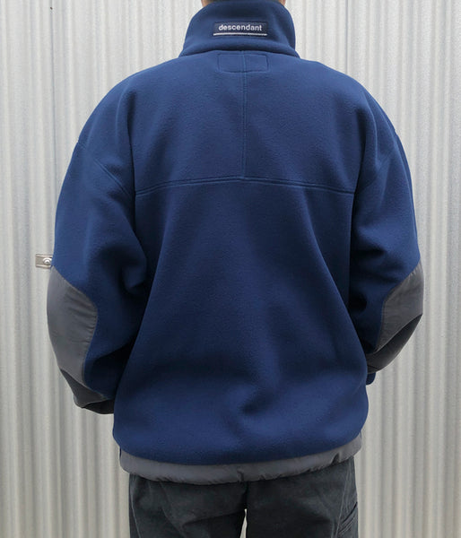 DESCENDANT/DAVID FLEECE JACKET (NAVY)