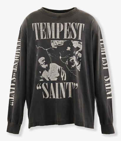 SAINT MICHAEL/LS TEE/TEMPEST/BLACK