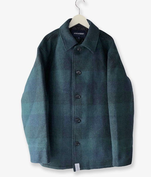 DESCENDANT/CLAIRTON PLAID JACKET (GREEN)