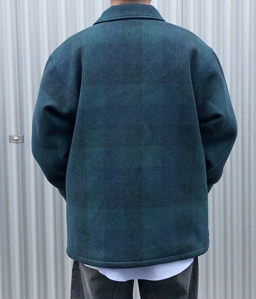 DESCENDANT/CLAIRTON PLAID JACKET (GREEN)