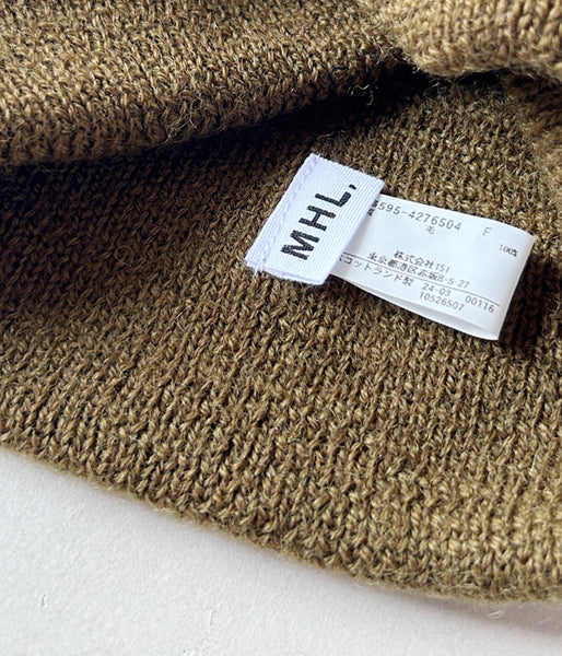 MHL./SIMPLE RIBBED BEANIE