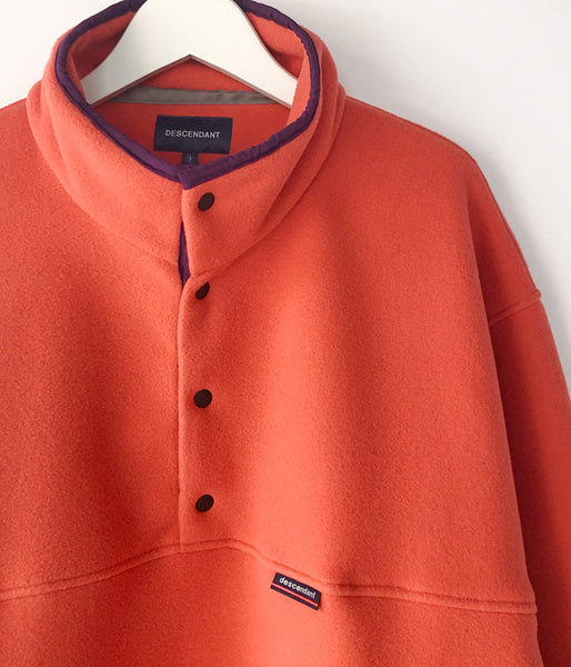 DESCENDANT/HUMMING FLEECE PULLOVER (ORANGE)