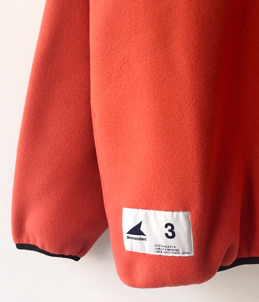 DESCENDANT/HUMMING FLEECE PULLOVER (ORANGE)