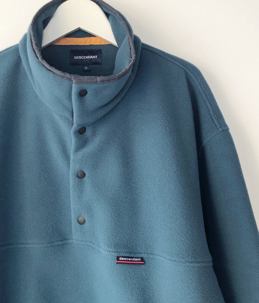 DESCENDANT/HUMMING FLEECE PULLOVER (TEAL)