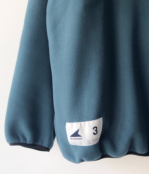 DESCENDANT/HUMMING FLEECE PULLOVER (TEAL)