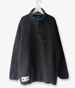 DESCENDANT/HUMMING FLEECE PULLOVER (BLACK)