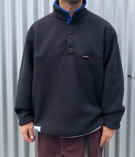 DESCENDANT/HUMMING FLEECE PULLOVER (BLACK)