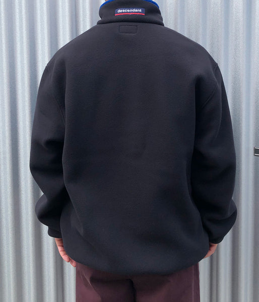 DESCENDANT/HUMMING FLEECE PULLOVER (BLACK)