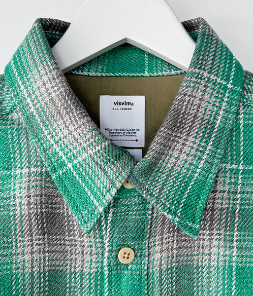 visvim/LUMBER CHECK L/S (GREEN)