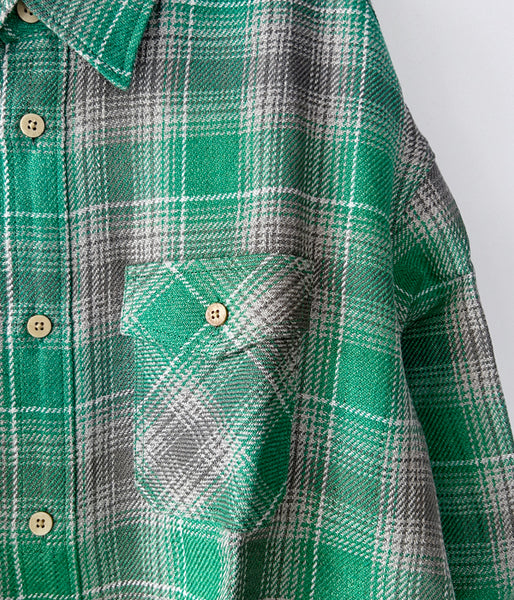 visvim/LUMBER CHECK L/S (GREEN)