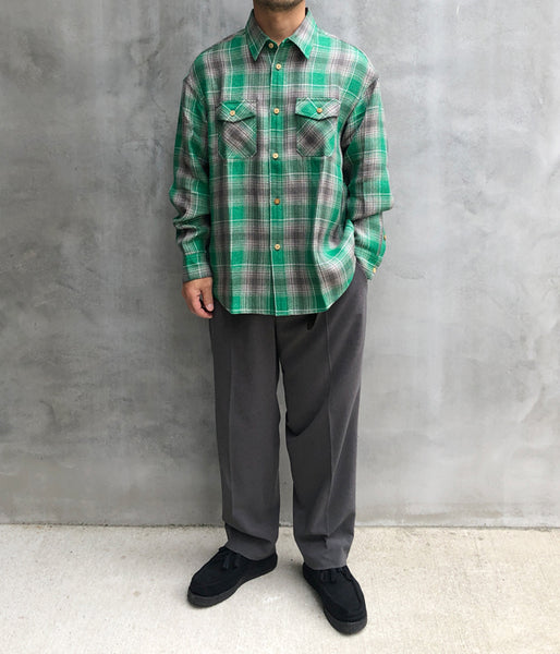 visvim/LUMBER CHECK L/S (GREEN)