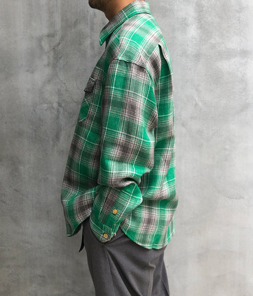 visvim/LUMBER CHECK L/S (GREEN)