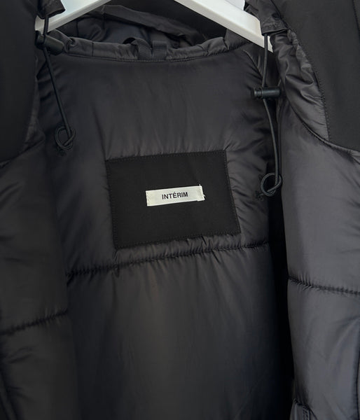 INTERIM/HI-LOFT WATER PROOF INSULATED HOODED JACKET (BLACK)