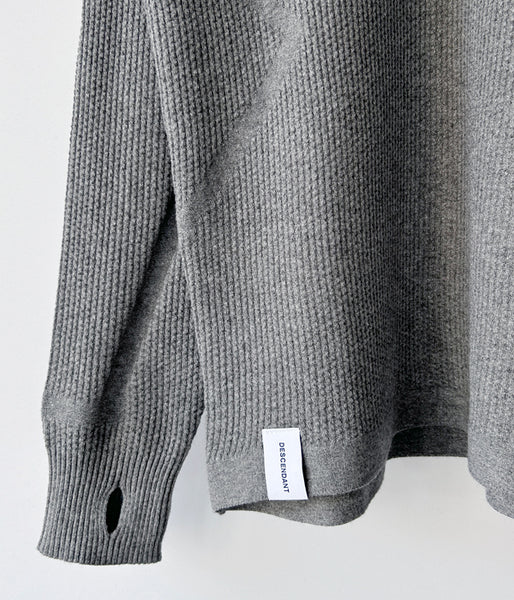 DESCENDANT/SCUBA KNIT HOODY (GRAY)