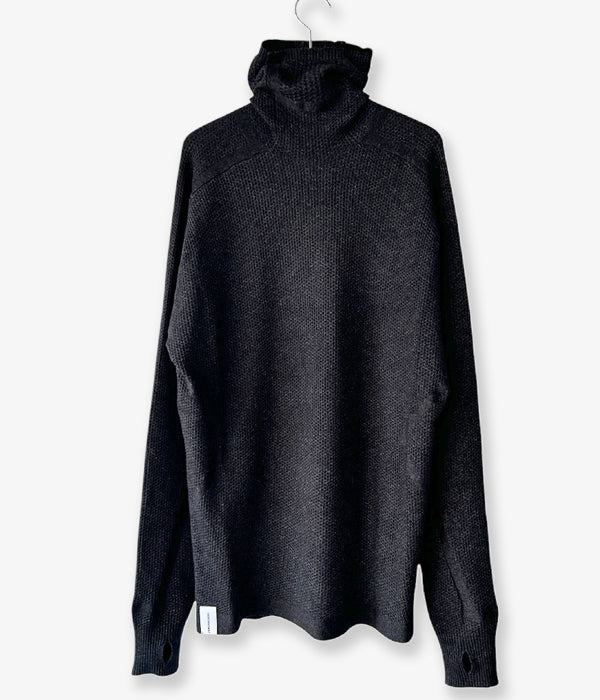 DESCENDANT/SCUBA KNIT HOODY (BLACK)