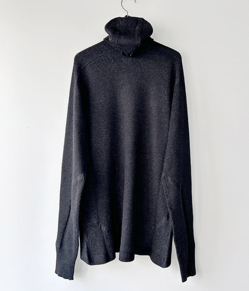 DESCENDANT/SCUBA KNIT HOODY (BLACK)