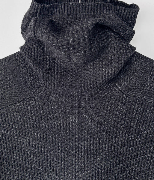 DESCENDANT/SCUBA KNIT HOODY (BLACK)