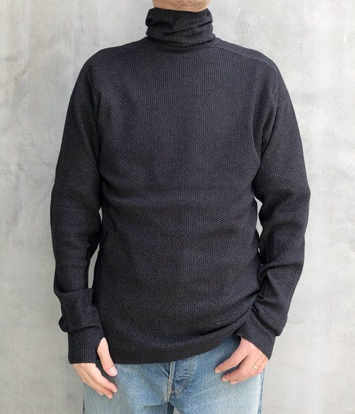 DESCENDANT/SCUBA KNIT HOODY (BLACK)