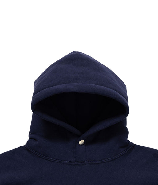 LQQK Studio/SIGNATURE SNAP FLEECE HOODIE (NAVY)